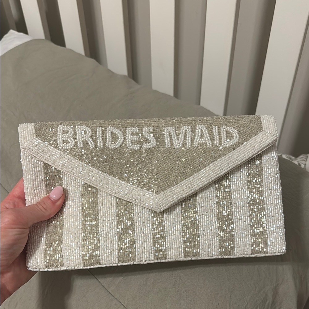 Elegant Beaded Bridesmaid Clutch